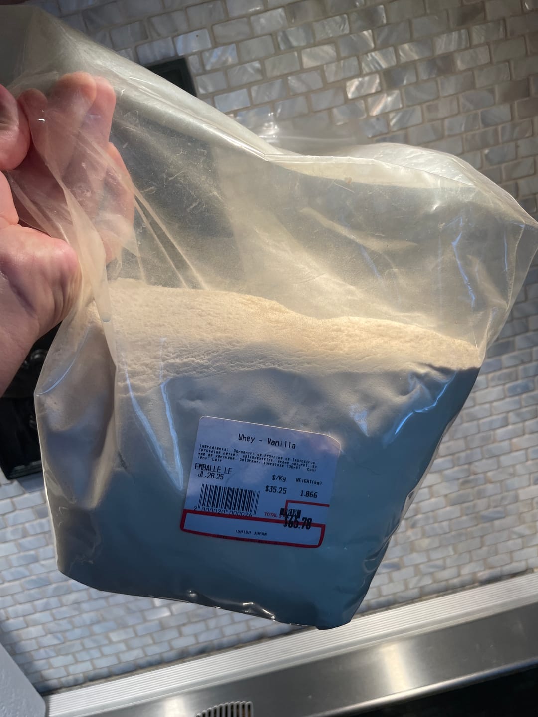 Customer photo review of VRAC - Whey (1lb)