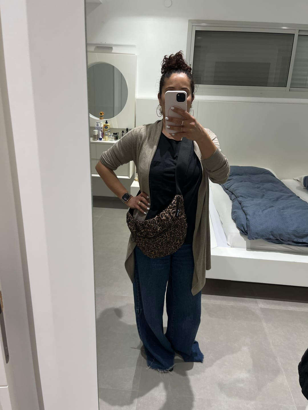 Customer photo review of פאוץ׳ גדול מנומר מיטל