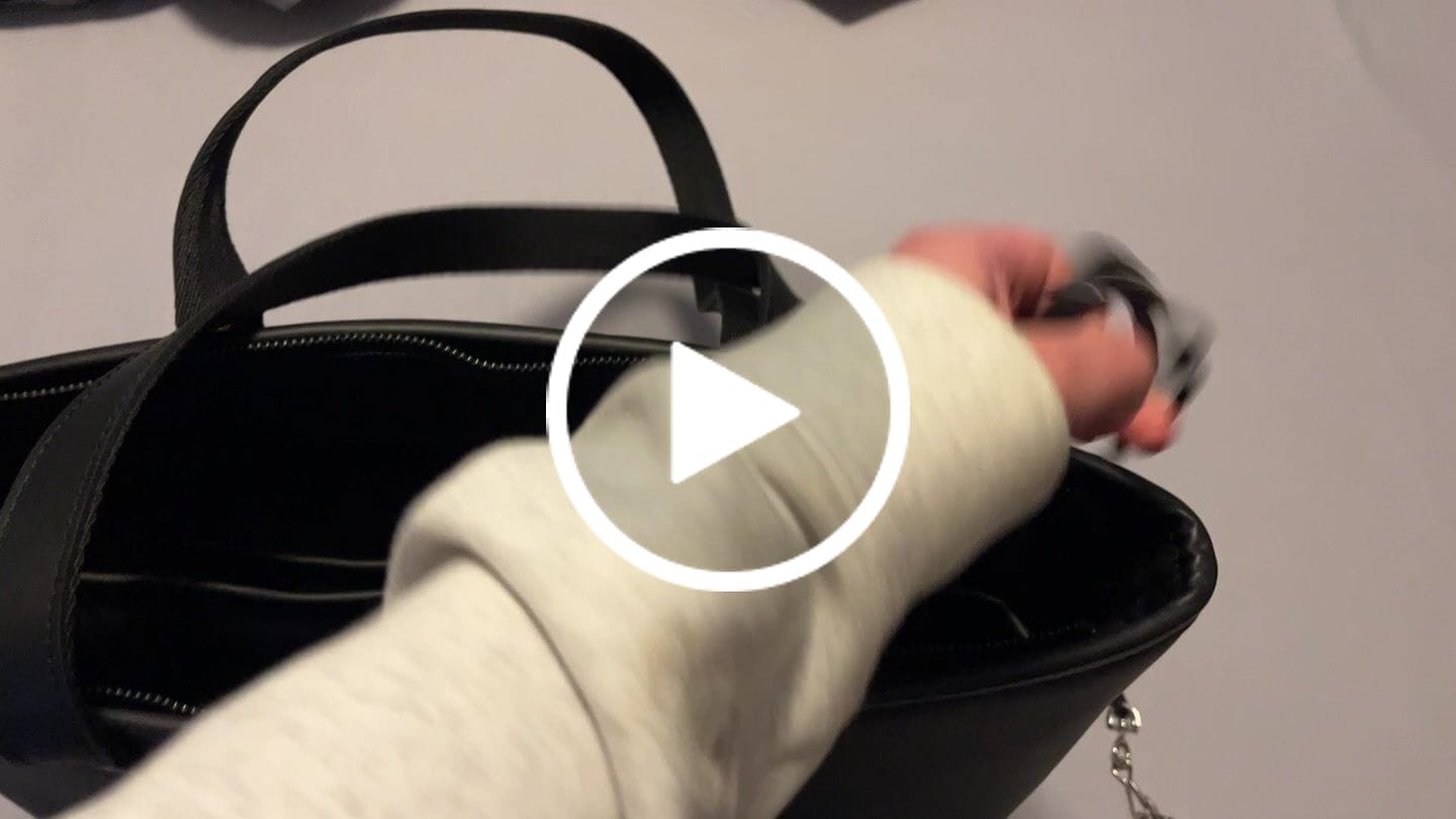 Customer video review of Classic Brown Leather Tote Bag