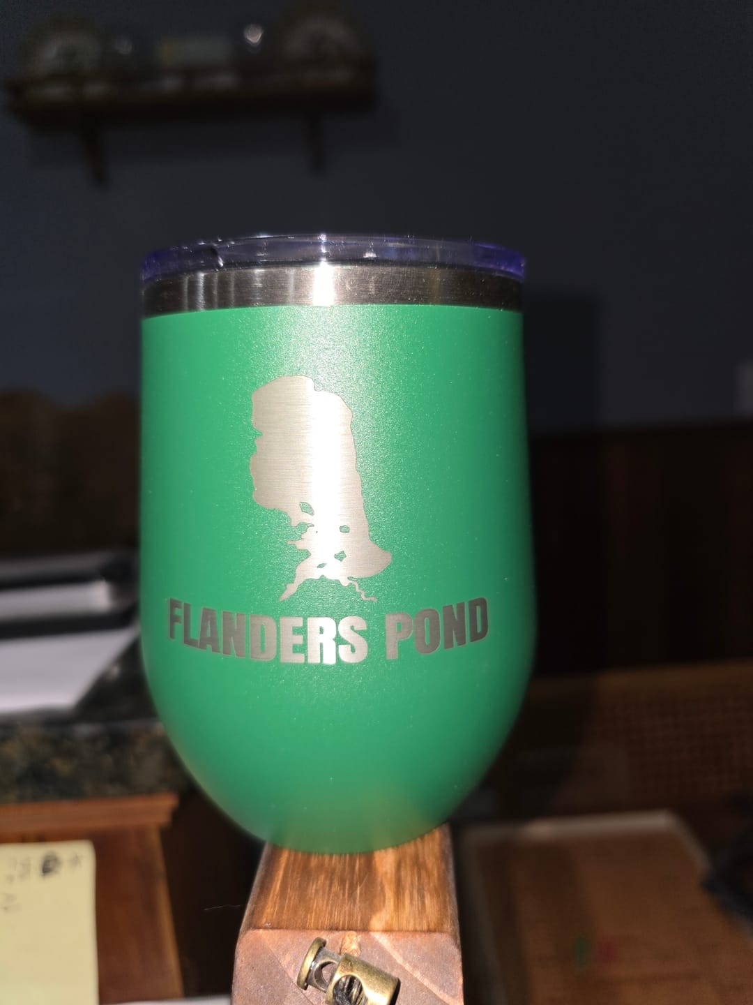 Customer photo review of Custom Lake Wine Tumbler