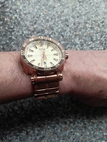 Customer photo review of ENERGIA ROSEGOLD PVD STAINLESS STEEL BRACELET 26mm
