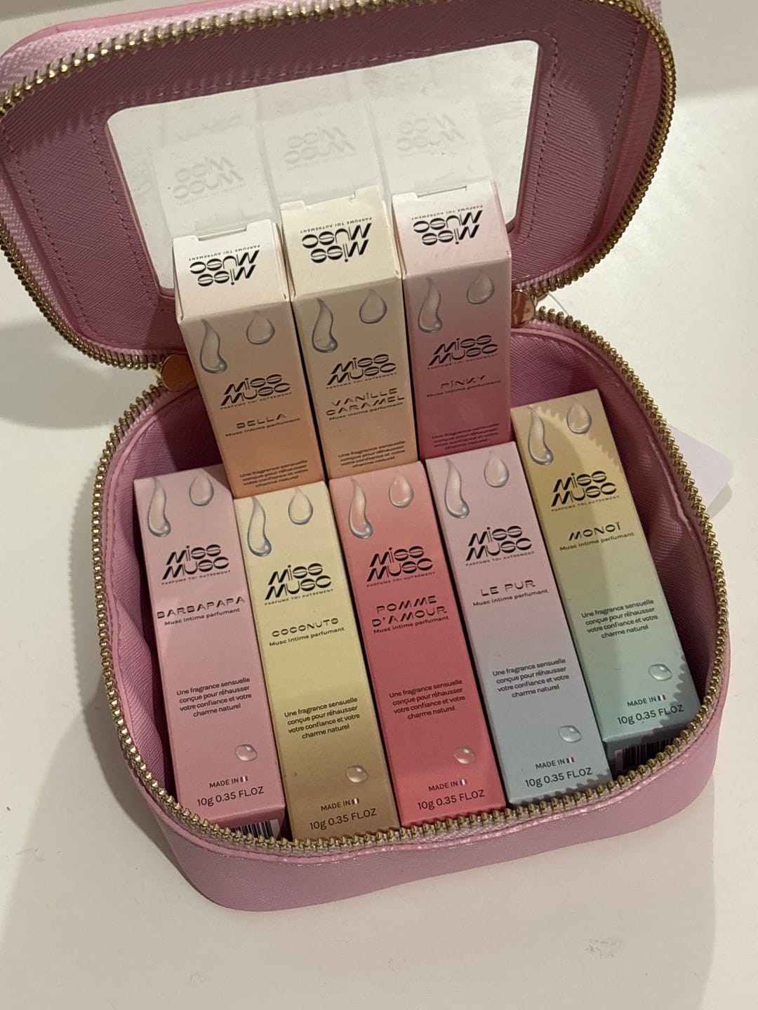 Customer photo review of Coffret de 8 Muscs Tahara Intimes + Trousse OFFERTE 🎁✨