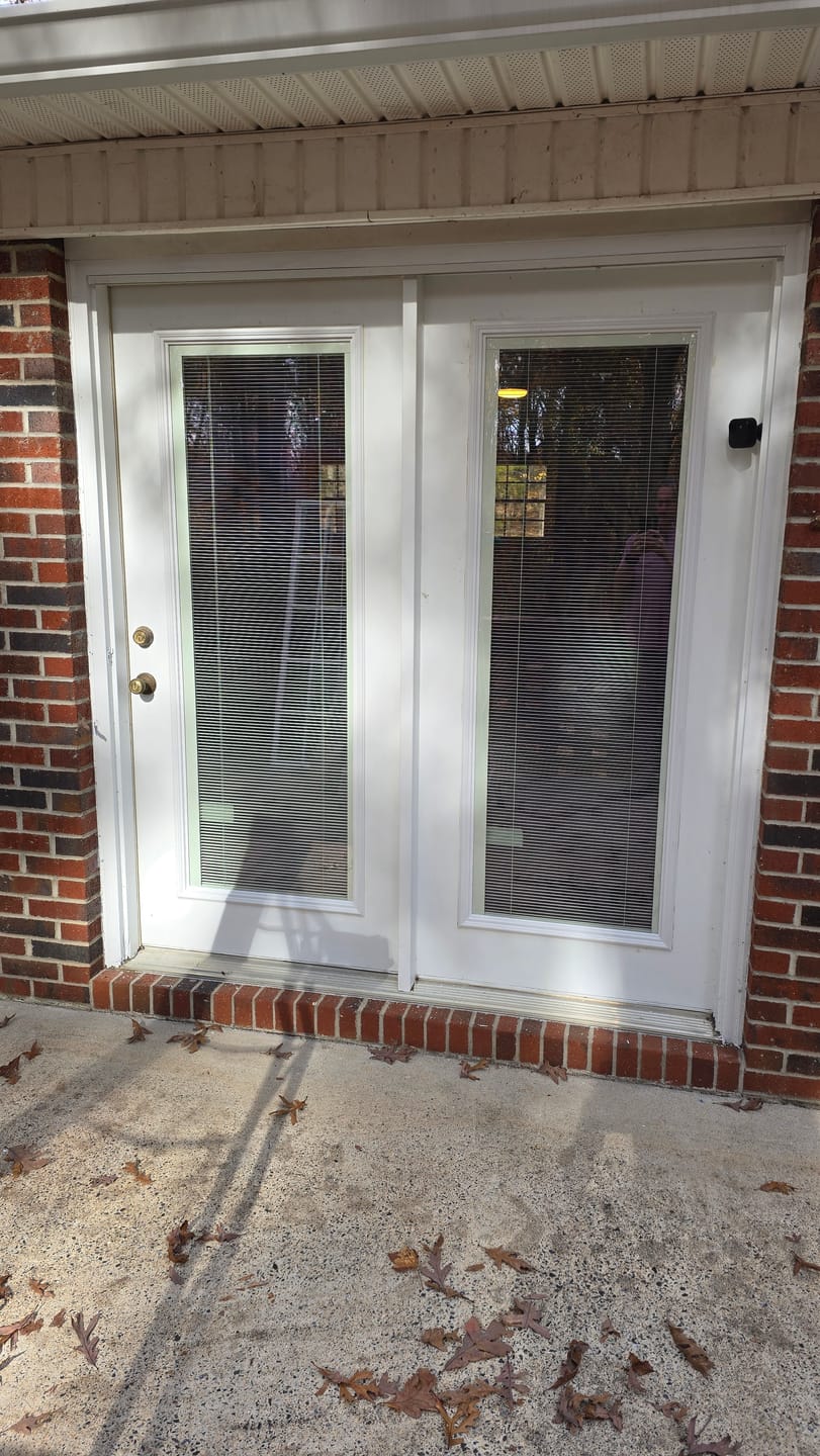 Customer photo review of Raise & Lower Blinds Glass and Frame Kit (Full Lite)