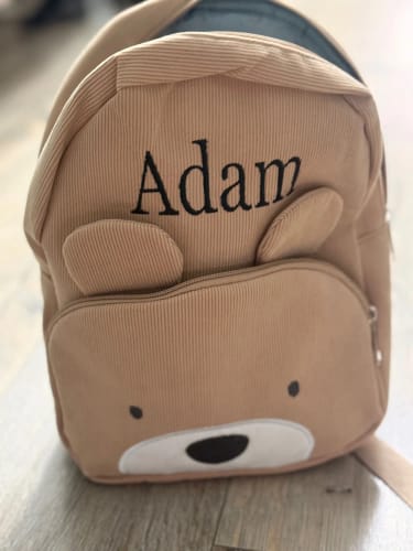 Customer photo review of Mochila Personalizada Bebé Ursinho