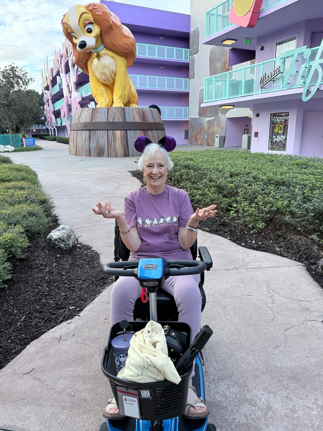 Customer photo review of Multiday Rental 4 Wheel 400 Pound Capacity Scooter