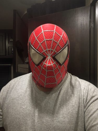 Customer photo review of [NEW] Spidey Gear™ - Tobey Maguire Mask