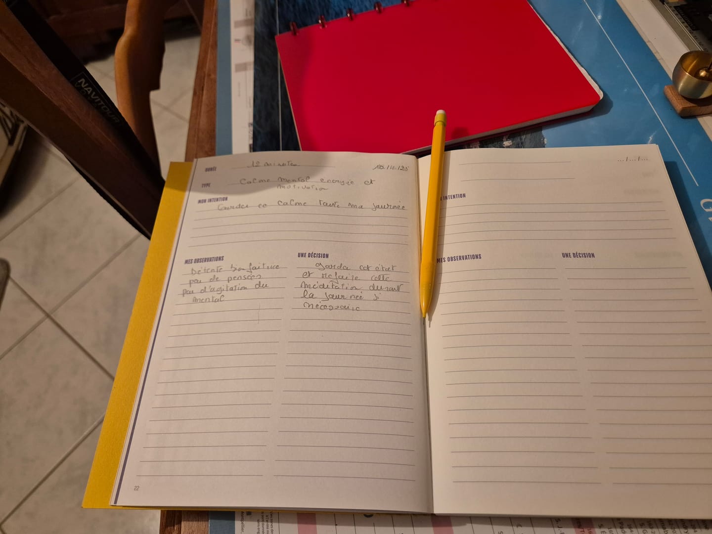 Customer photo review of Carnet de Méditation