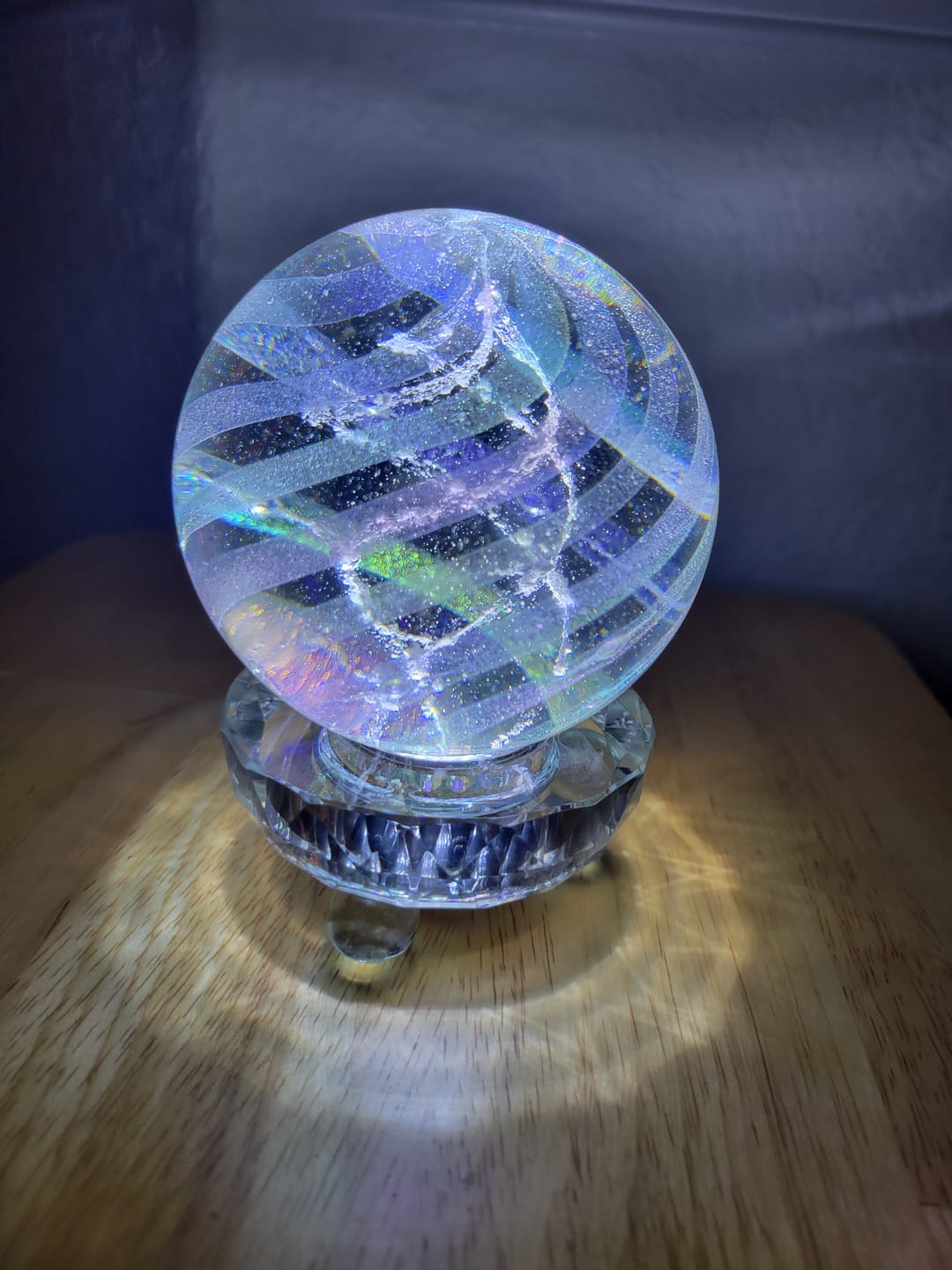 Customer photo review of Lucite Light Stand - White Light