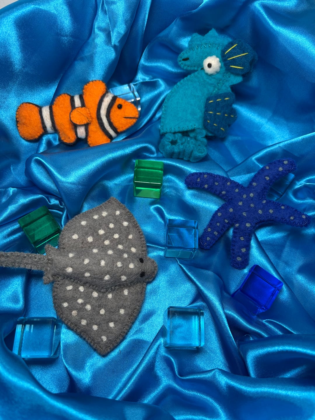 Customer photo review of Felt Finger Puppets — Individual Characters (Pick & Choose)