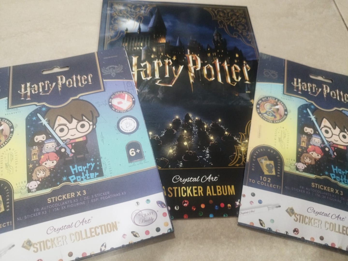 Customer photo review of Harry Potter Crystal Art Sticker Album - Starter Pack