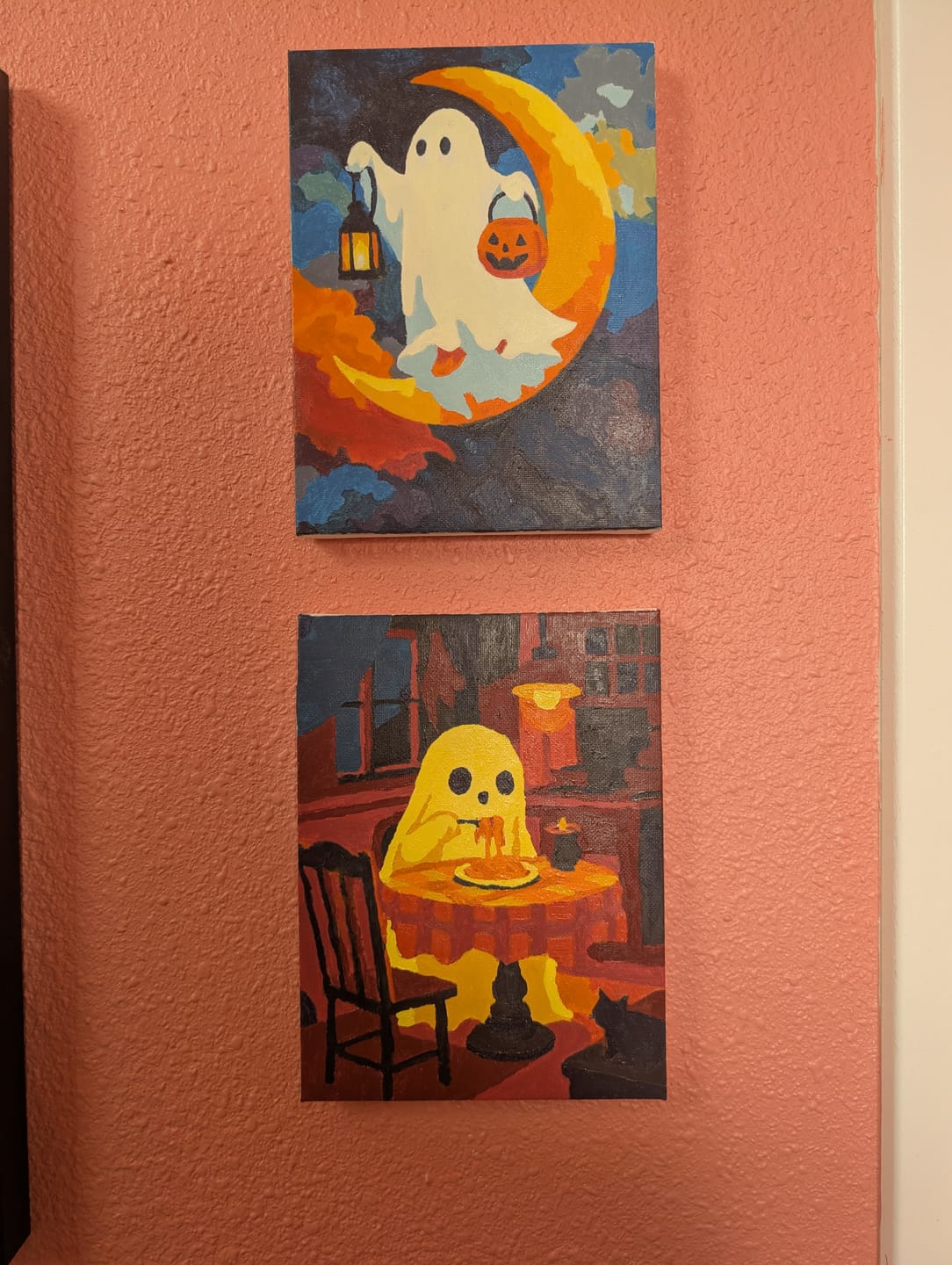 Customer photo review of 6 Mini Paintings - Spooky Halloween Set
