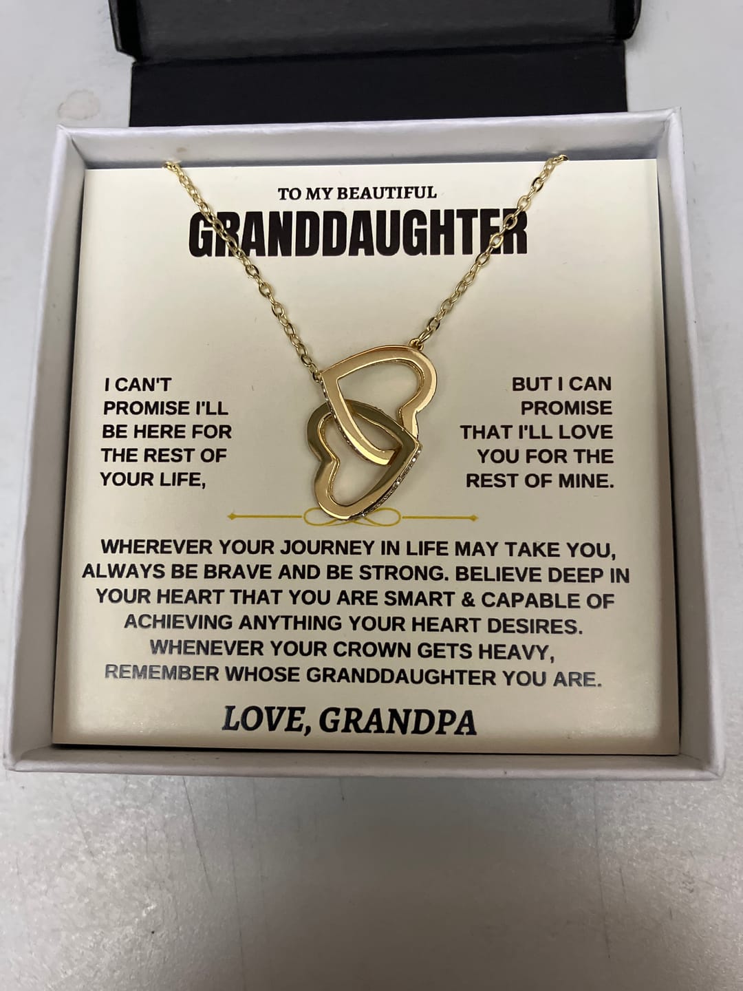 Customer photo review of To My Granddaughter - Forever Linked Hearts - Gift Set - SS117