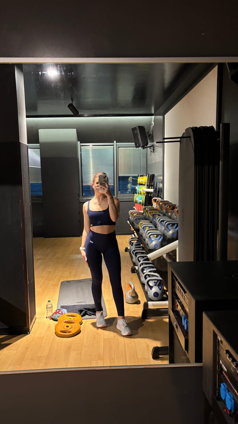 Customer photo review of Leggings Push Up All-Up Blu Notte