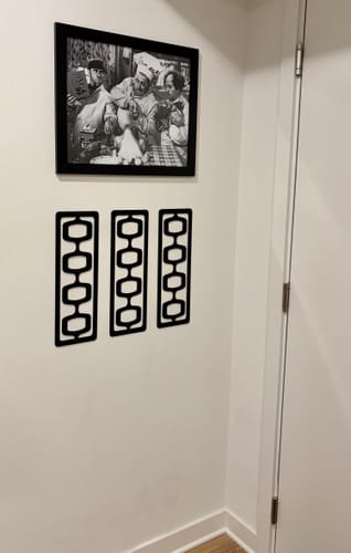 Customer photo review of The Marsha - Mid Century Modern Wall Decor Accent