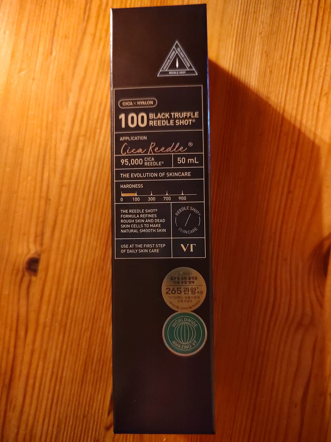Customer photo review of Pretnovecošanās serums-būsteris ar melnām trifelēm VT Cosmetics Black Truffle Reedle Shot 100