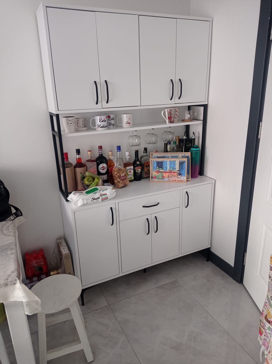 Customer photo review of Rani JE127 Çok Amaçlı Dolap 8 Kapaklı 1 Çekmeceli Kiler Mutfak Dolabı Beyaz