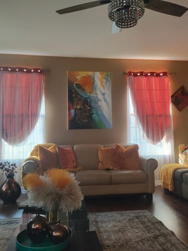 Customer review photo for Colorful Painting #CA023