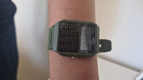 Customer photo review of Reloj Calculadora Casio Vintage CA-53WF-3BCF Verde Pantalla Negativa