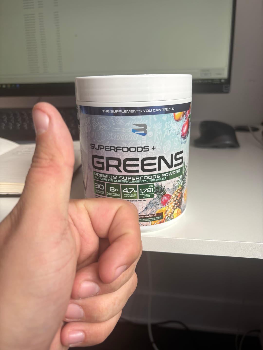Customer photo review of Superfoods + Greens