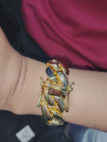 Customer photo review of 10-22mm Solid 18k Gold Plated Miami Cuban Link Chain