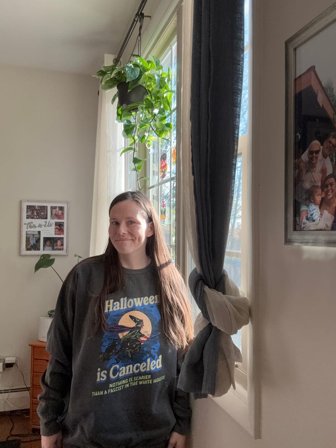 Customer photo review of Halloween is Canceled Comfort Colors Sweatshirt
