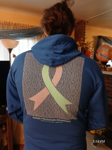 Customer photo review of Round 172 (Unisex Heavy Blend Zip Hoodie | Gildan)