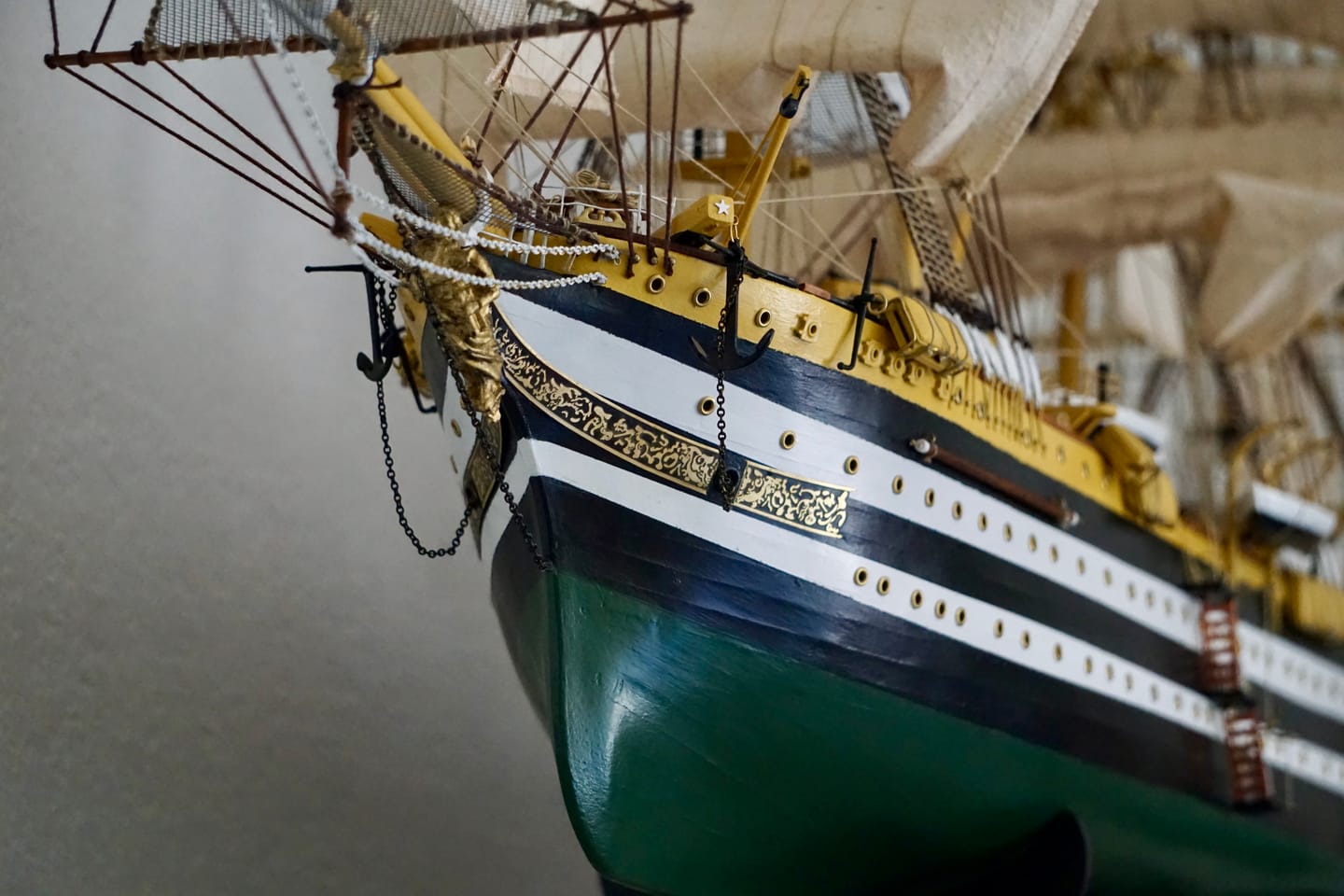 Customer photo review of Maqueta Barco Amerigo Vespucci