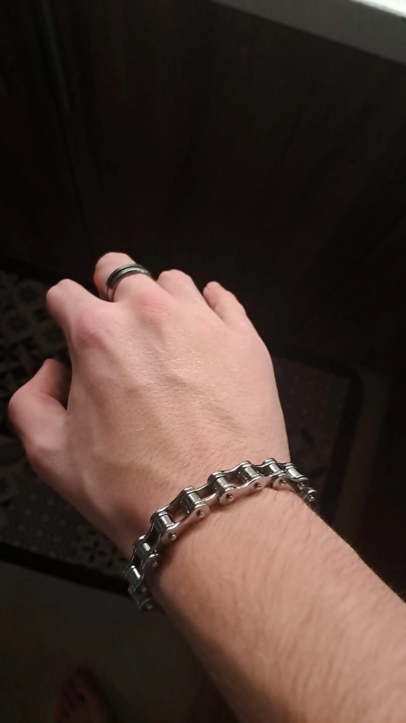 Customer photo review of BIKE CHAIN BRACELET