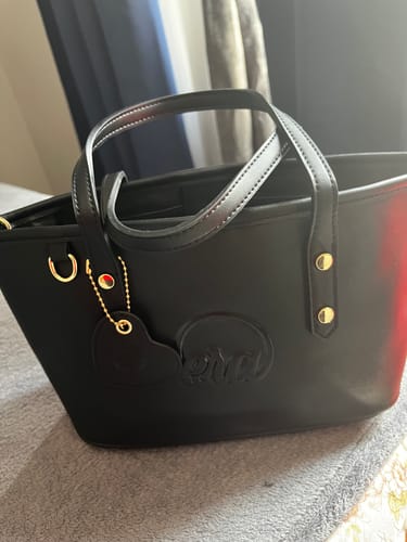 Customer photo review of Black Mini Era Tote Bag