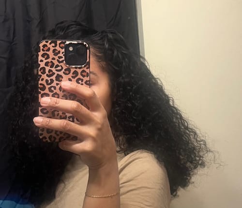 Customer photo review of CurlyMe 3 In 1 Half Wig Burmese Curly Glueless Install Half Wig With Adjustable String Beginner Friendly