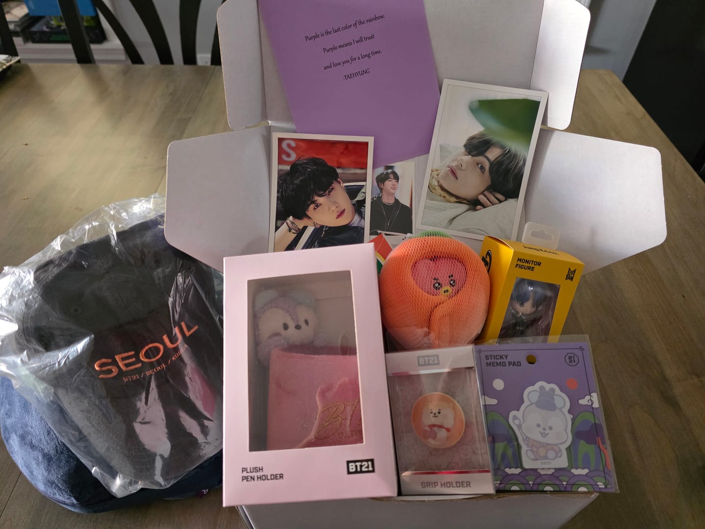 Customer photo review of BTS MYSTERY RANDOM BOX [RENEWAL VERSION]