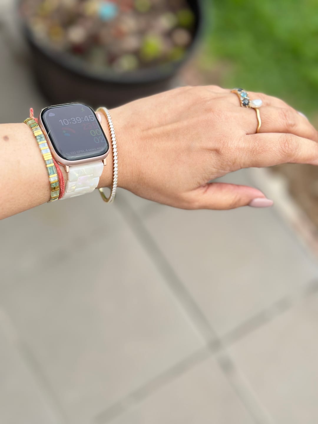 Customer photo review of Perla Ceramic Strap