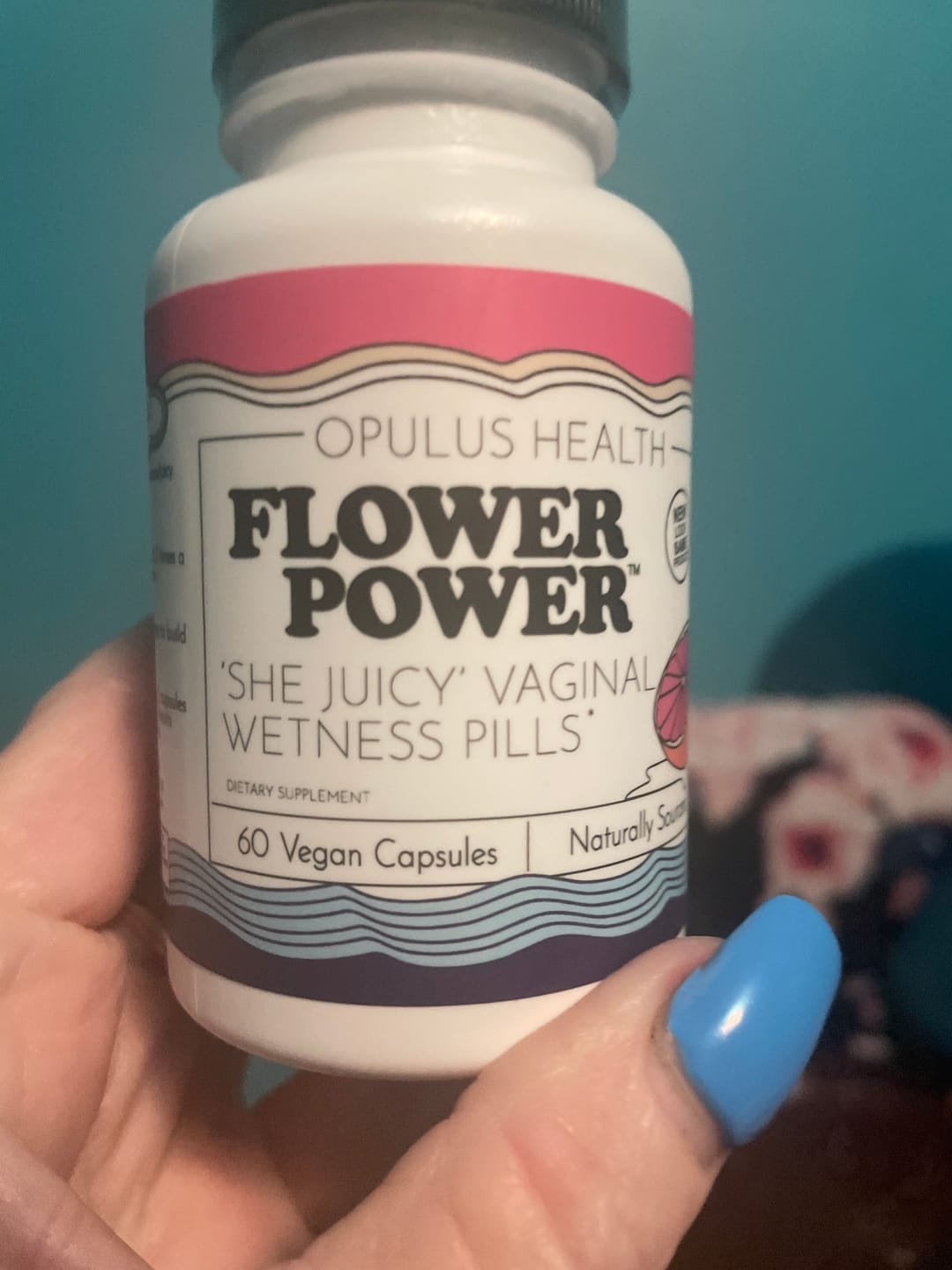 Customer photo review of Flower Power® 'She Juicy' Vaginal Moisture Supplement (60ct/ea)