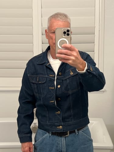 Customer photo review of 1970s 101 Flyers Sanforized Denim Jackets