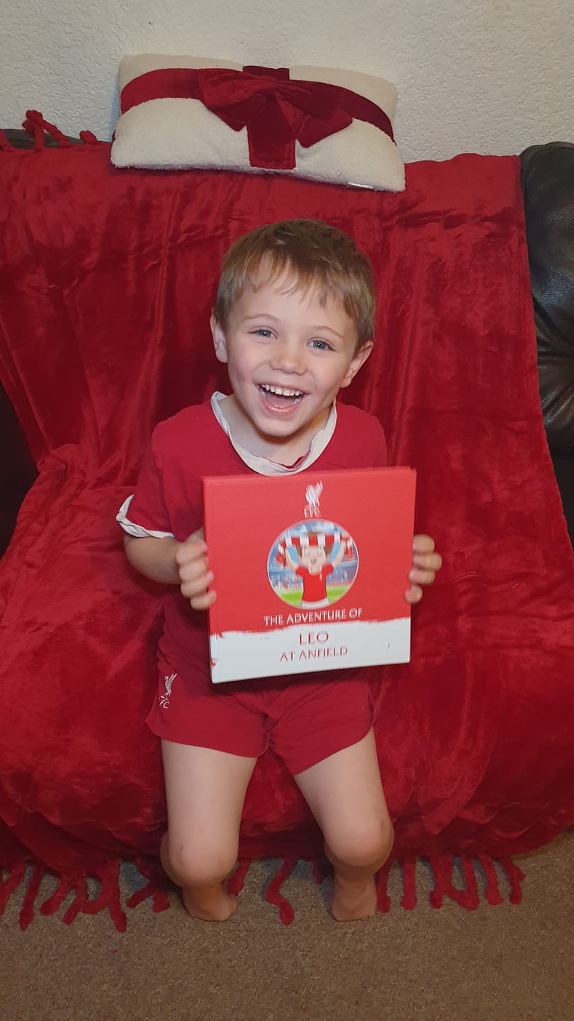 Customer photo review of LFC Personalised Book
