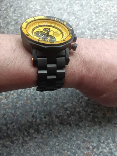 Customer photo review of LUNOKHOD 2 BLACK STAINLESS STEEL BRACELET 25mm
