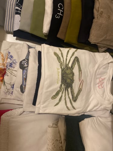 Customer photo review of crabby baby tee