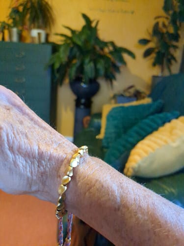 Customer photo review of Tibetan Bracelet of Fortune