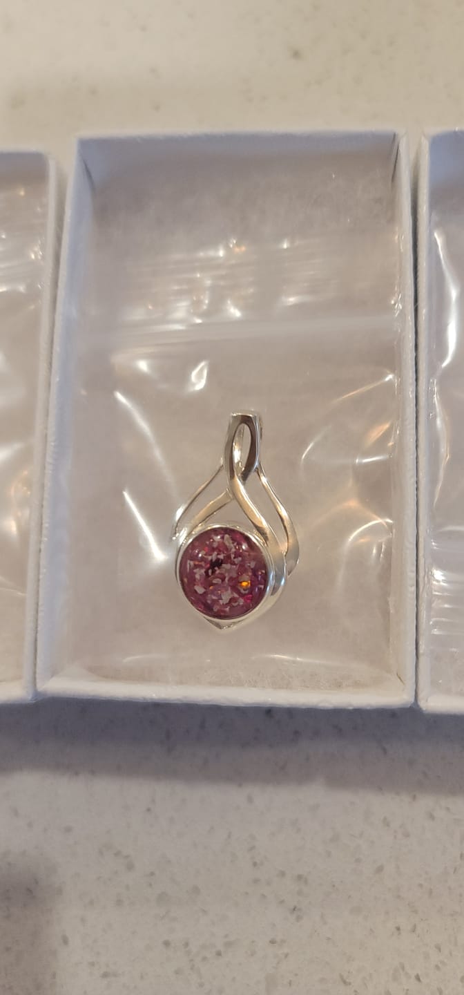 Customer photo review of Celtic Drop Cremation Pendant