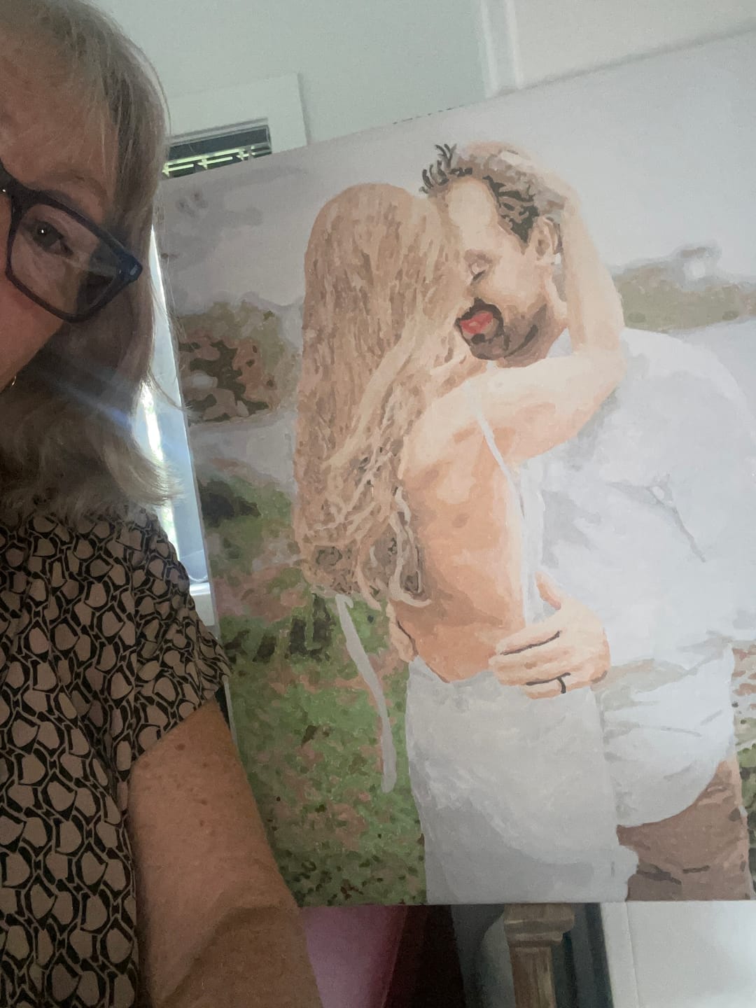 Customer photo review of Custom Paint by Numbers Kit