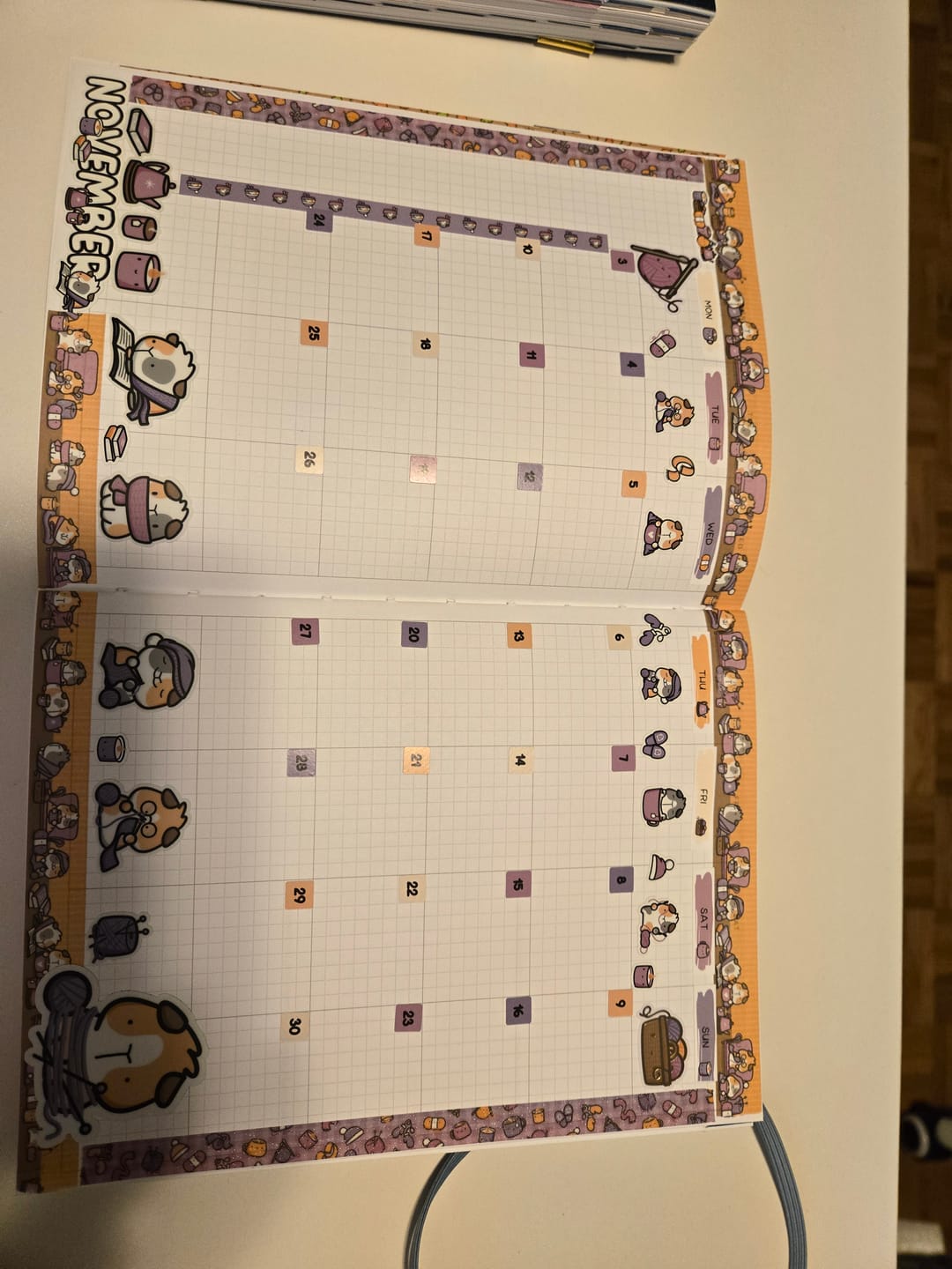 Customer photo review of Cozy Tea Time Planner Stickers