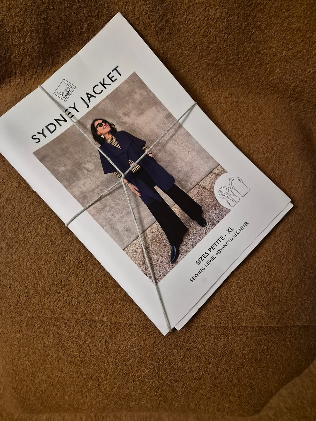 Customer photo review of Plain 100% Boiled Wool Fabric