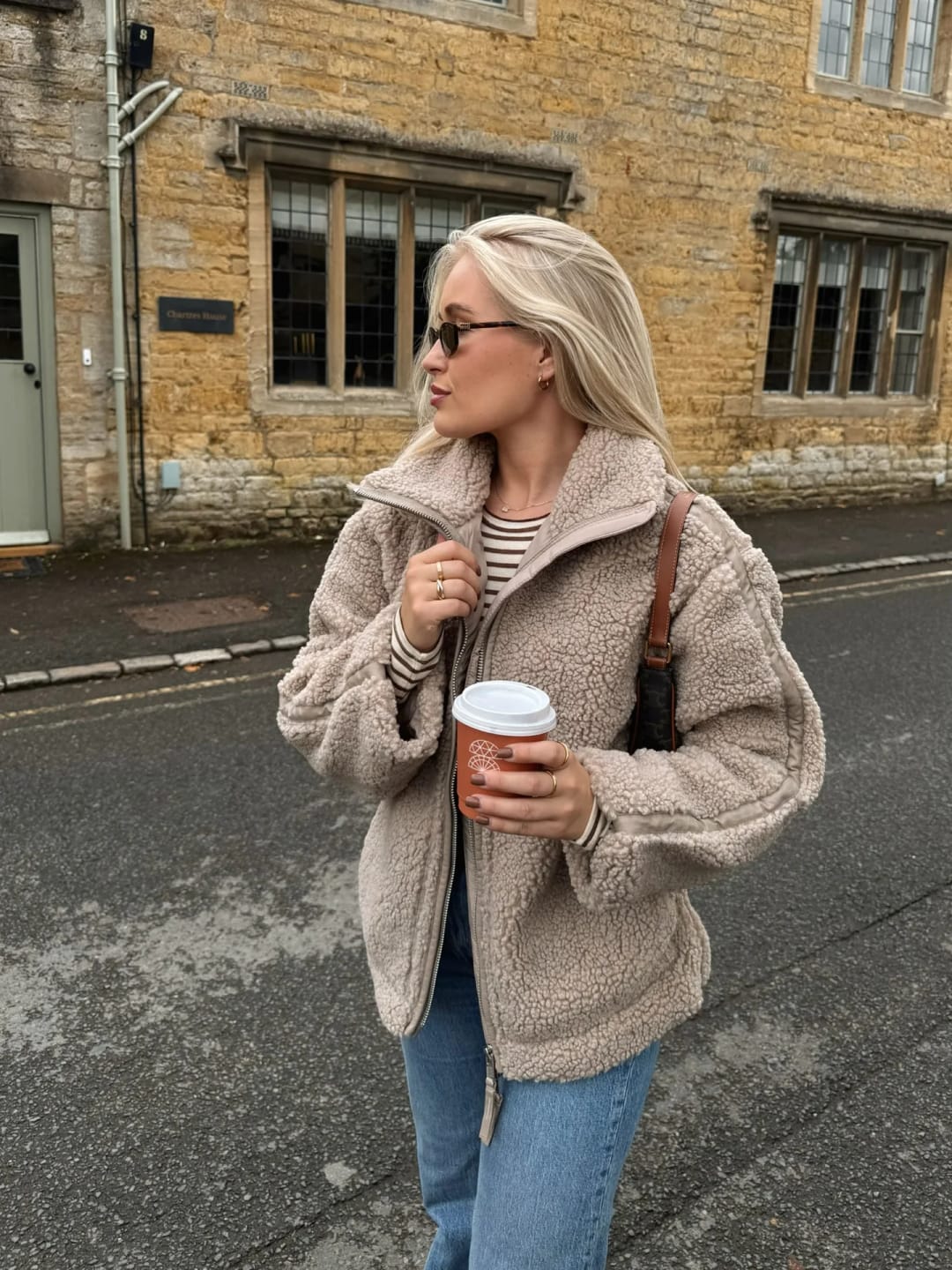 Customer photo review of Susan Zip Up Teddy Jacket
