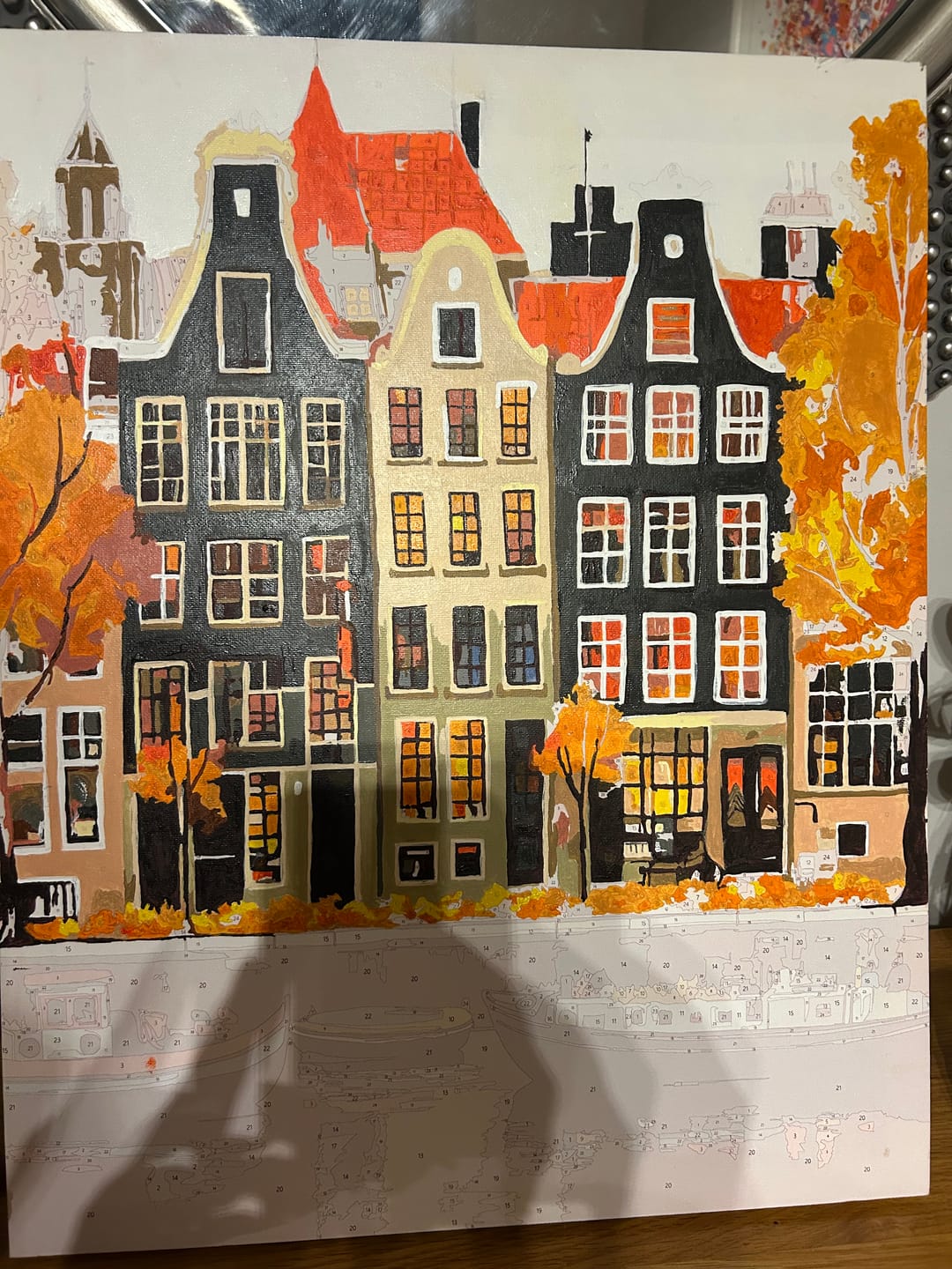 Customer photo review of Gorgeous Amsterdam | Paint by Numbers
