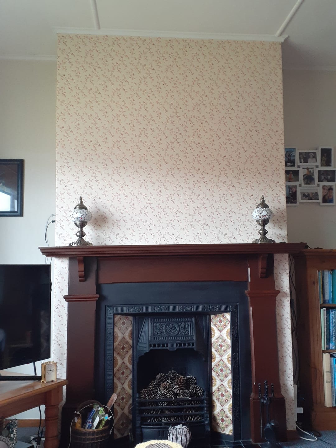 Customer photo review of Masoala Tropical Crane Wallpaper - Navy
