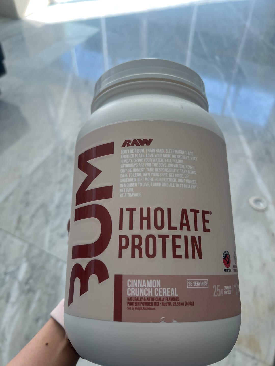 Customer photo review of ISO CBUM 1.7 LBS 25 SERV