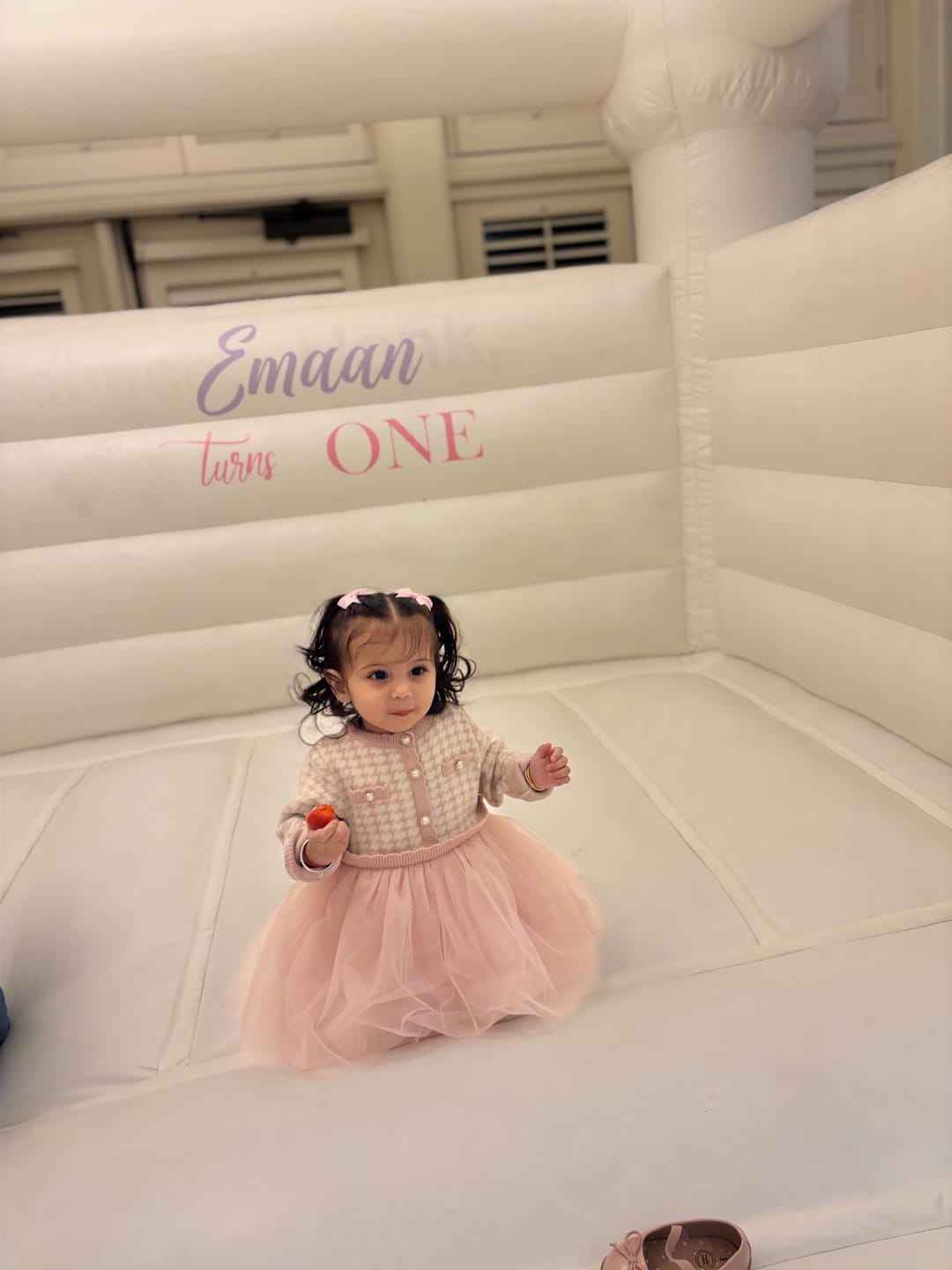 Customer photo review of Dave&Bella Girls Autumn Sweet Pink Plaid Mesh Princess Dress