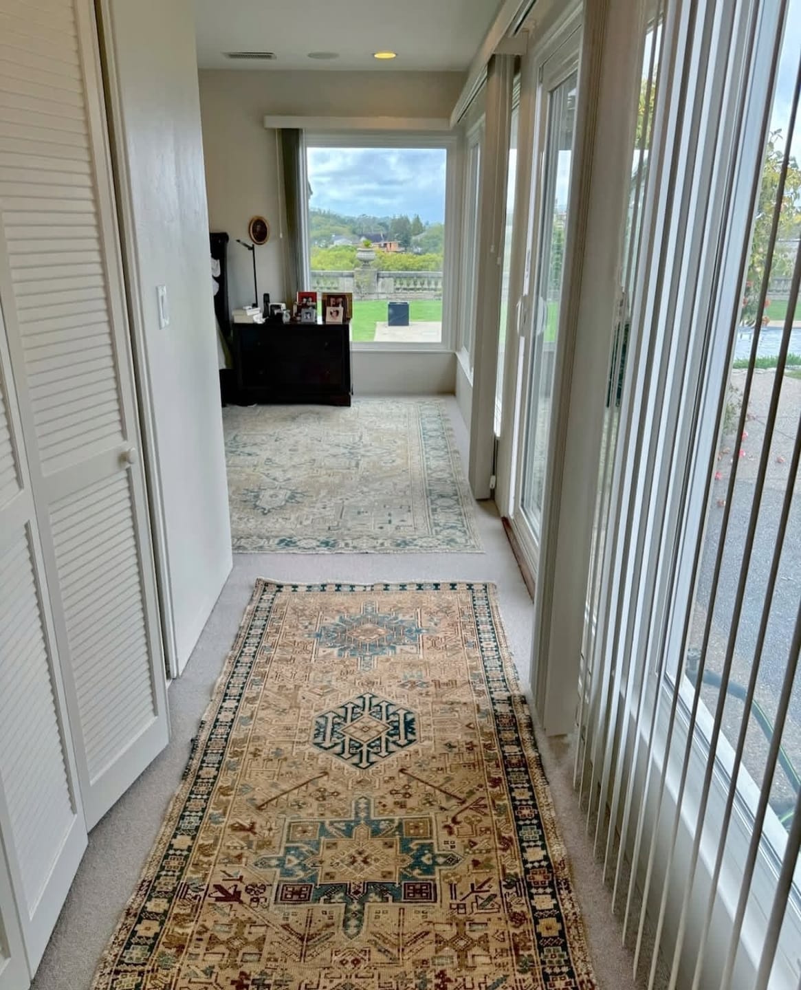 Customer photo review of Muted Heriz • Semi-antique Persian Rug (7'1"x10'4")