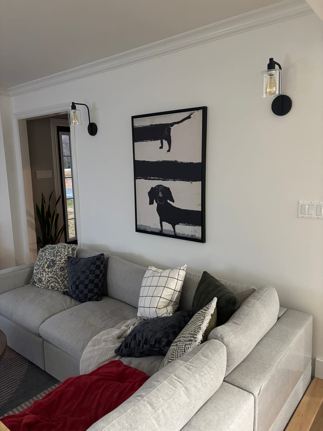 Customer photo review of SAUSAGE DOG CANVAS