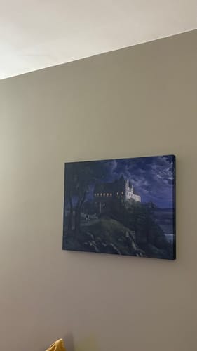 Customer photo review of Scharfenberg Castle at Night | Ernst Ferdinand Oehme | 1827